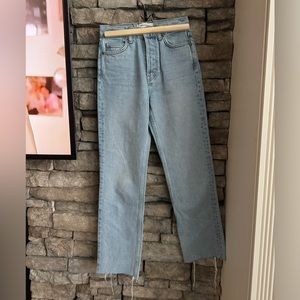 Reformation high rise cynthia crop jeans
